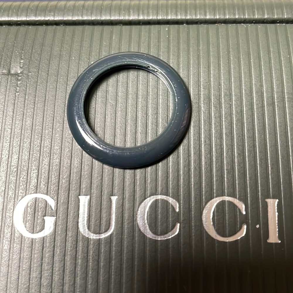 Authentic GUCCI navy blue/grey bezel